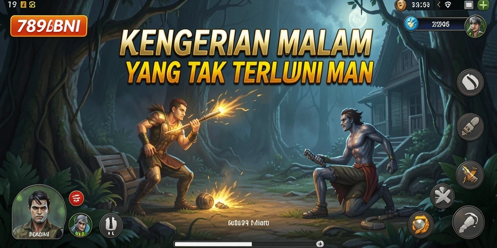 Gameplay 789BNI dengan atmosfer horor yang menegangkan.
