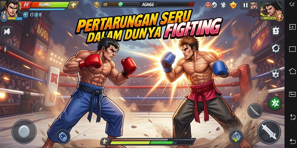 Screenshot gameplay AGAM66 dengan aksi pertarungan mendebarkan.