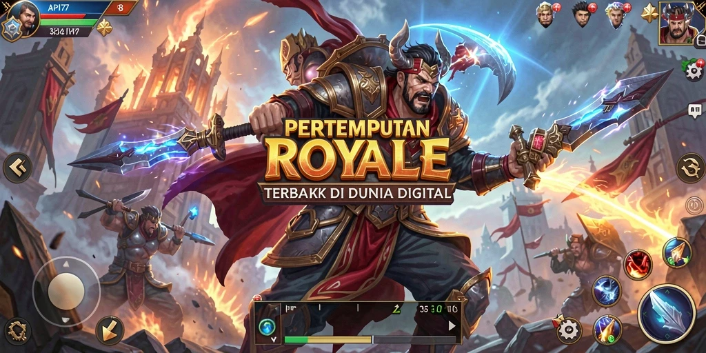 Tampilan seru gameplay API77 dalam arena pertempuran intens.