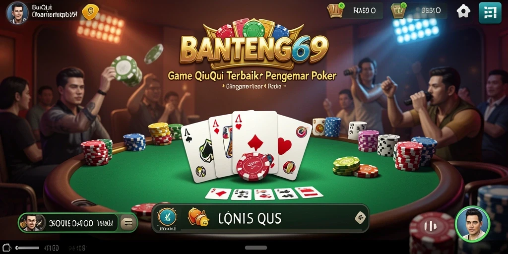 Tampilan gameplay QiuQiu yang seru dan mendebarkan.