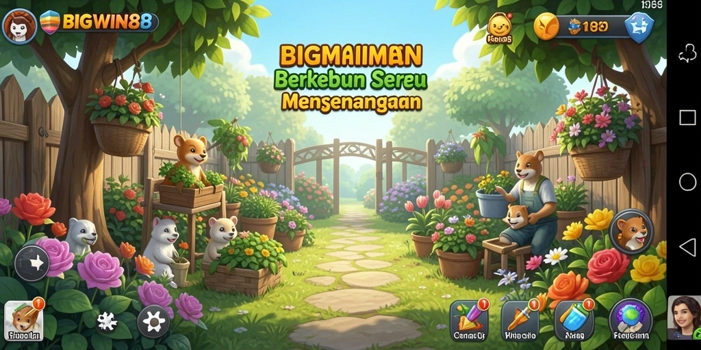 Screenshot menunjukkan gameplay seru dalam bertani di BIGWIN88.