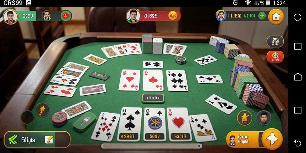 Tampilan gameplay Gaple yang seru dan interaktif.