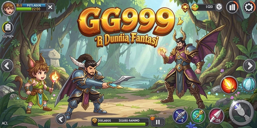Screenshot gameplay GG999 menampilkan aksi seru dalam petualangan yang epik.