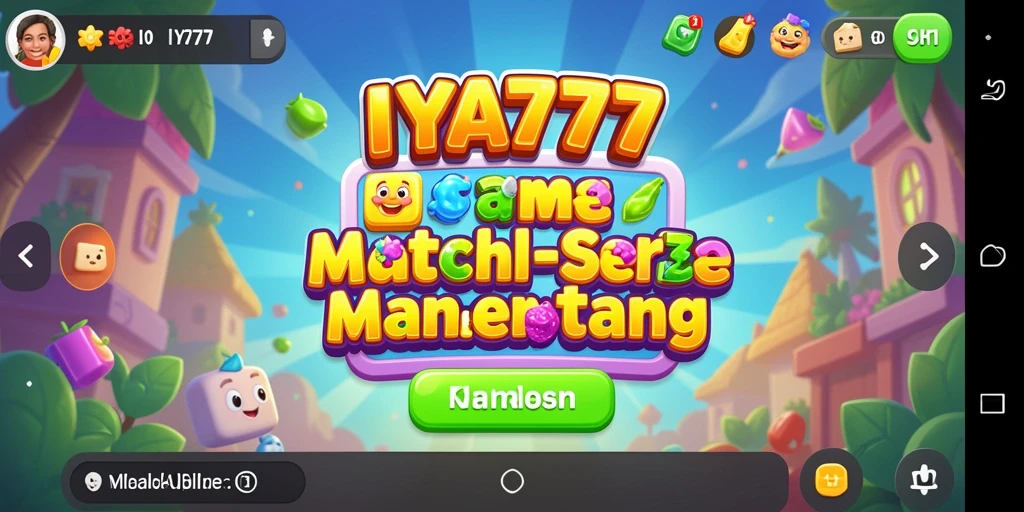 Screenshot gameplay IYA777 yang menunjukkan keseruan mencocokkan batu permata.