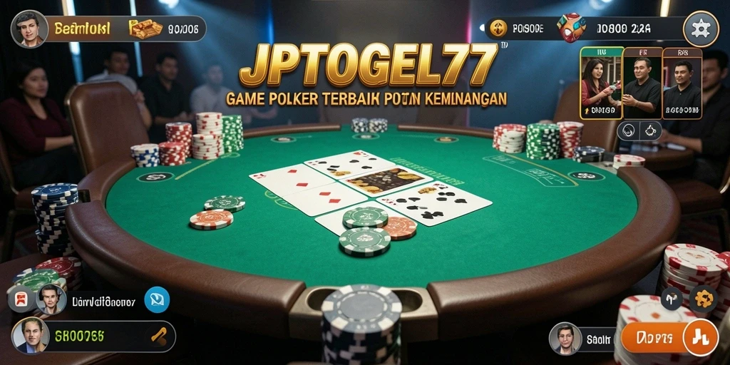 Tampilan gameplay menarik dari JPTOGEL77 yang menunjukkan poker seru.