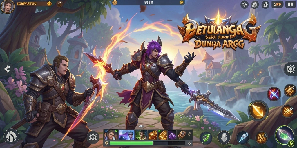 Tampilan gameplay seru di dunia fantasi KOMPASTOTO.