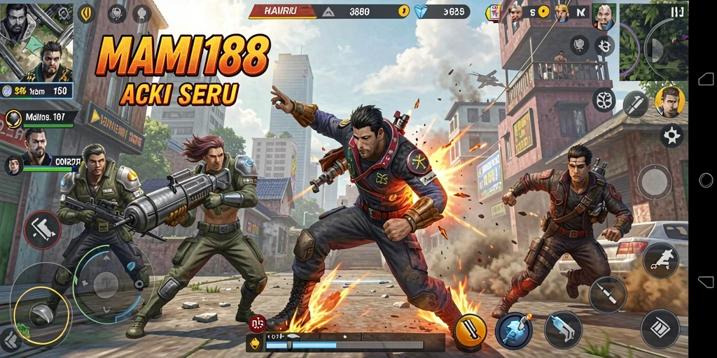 Tampilan gameplay action yang mendebarkan di MAMI188.