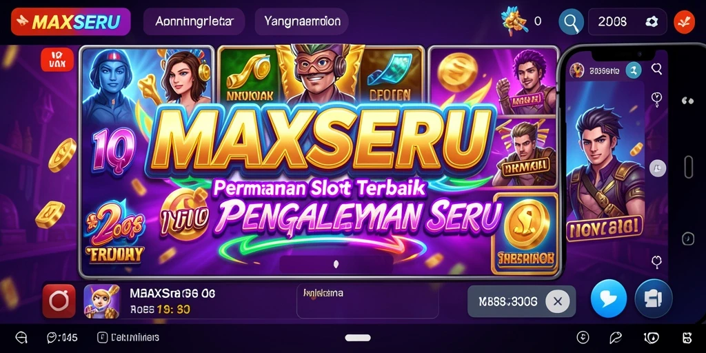 Tampilan menarik dari gameplay Slot maksimal di MAXSERU.