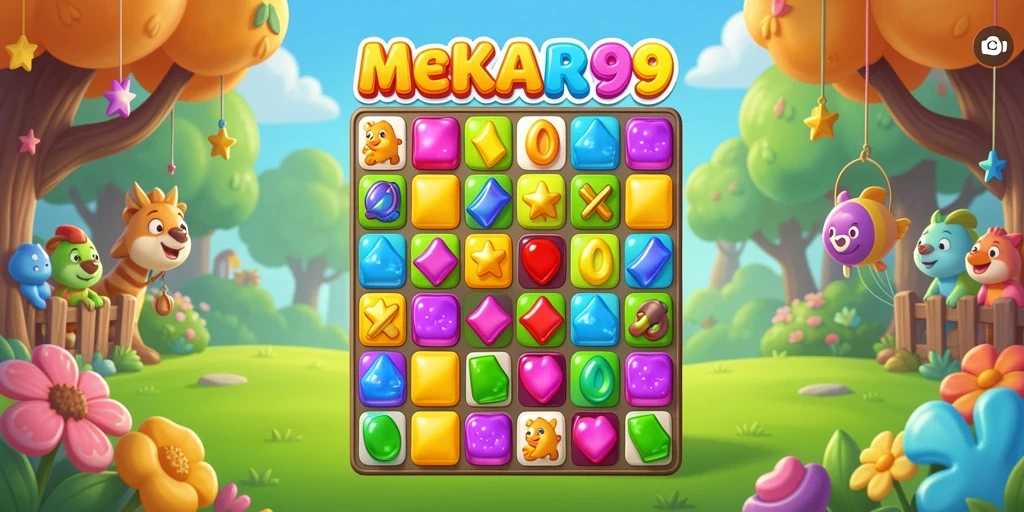 Tampilan gameplay <strong>MEKAR99</strong> yang memukau dan penuh warna.