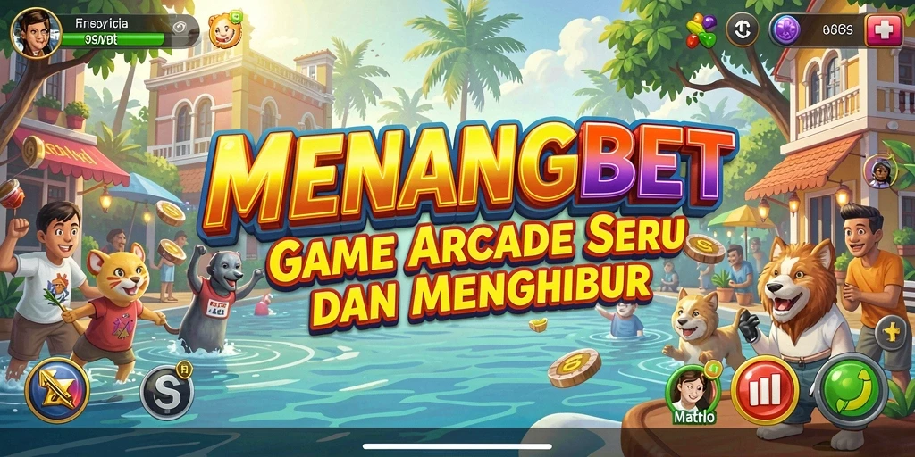 Screenshot MENANGBET menunjukkan momen seru dalam gameplay Arcade.