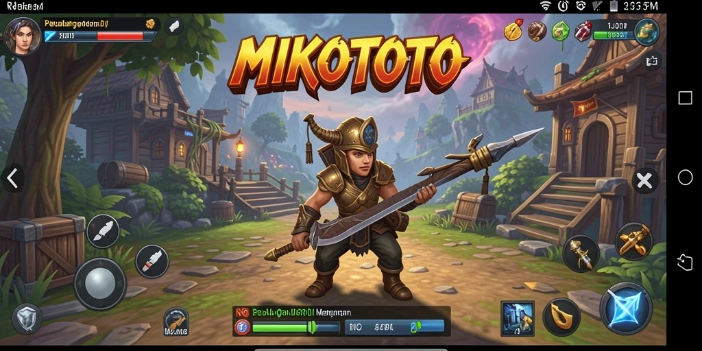 Tampilan gameplay MIKOTOTO yang penuh aksi dan petualangan.