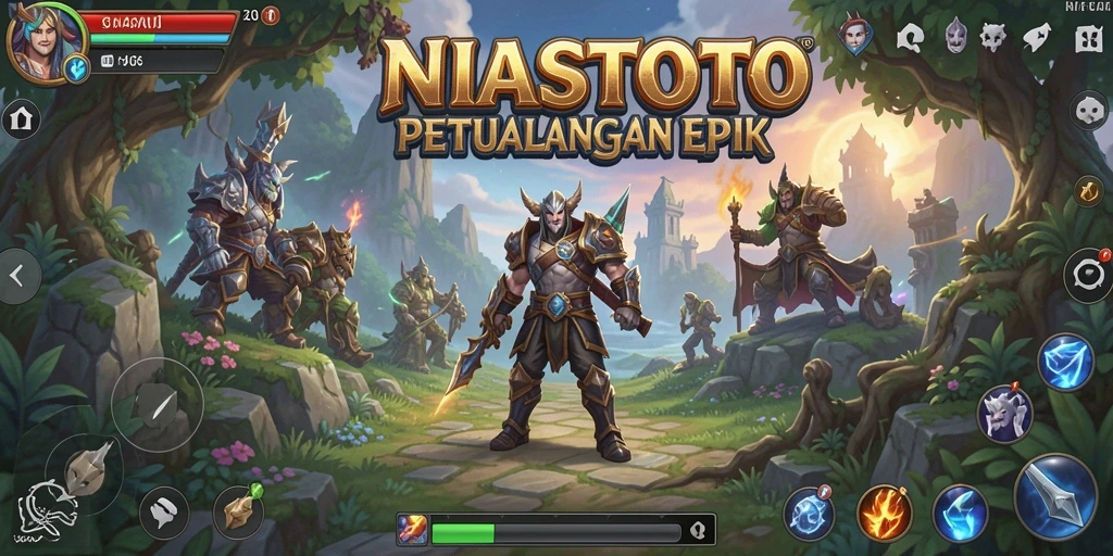 Tampilan gameplay yang mendebarkan dalam NIASTOTO.
