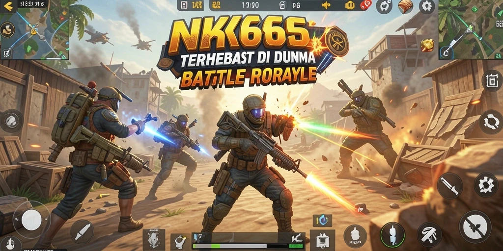 Tampilan gameplay NK666 yang seru di arena Battle Royale.
