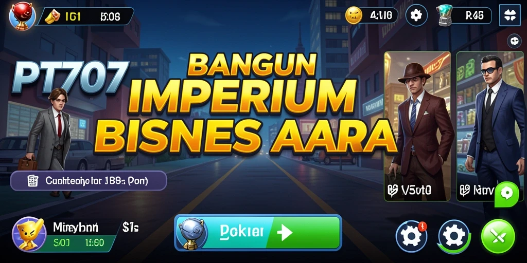 Tangkapan layar gameplay PT707 menampilkan strategi dan manajemen bisnis yang seru.