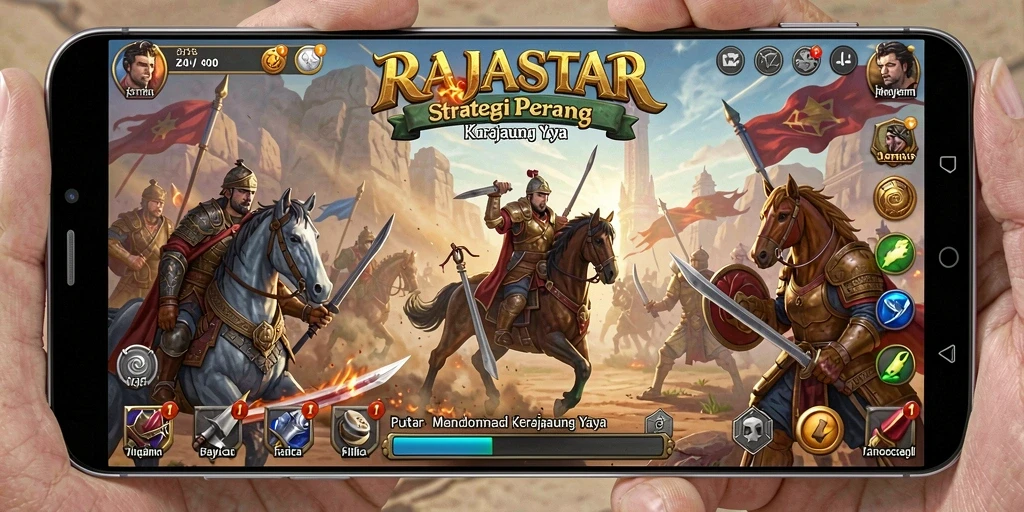 Tampilan menakjubkan dari pertempuran strategi dalam RAJASTAR.