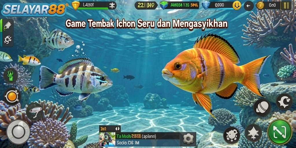 Gameplay mengasyikkan menembak ikan di SELAYAR88.