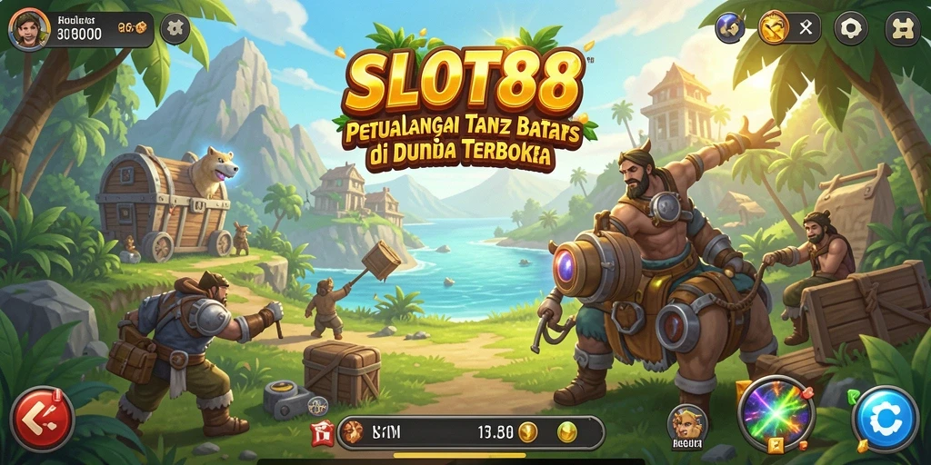 Screenshot gameplay menggambarkan petualangan mendalam di dunia terbuka.