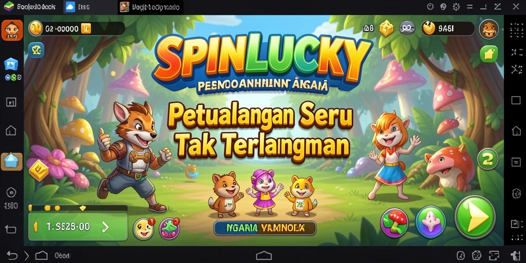 Gameplay SPINLUCKY yang penuh petualangan dan tantangan.