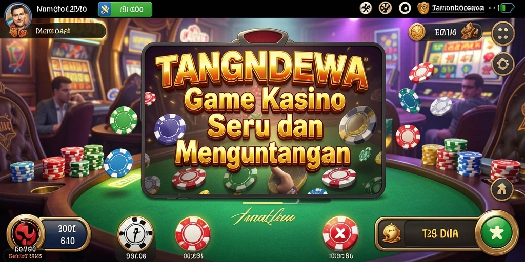 Tampilan menarik dari gameplay Kasino di TANGANDEWA.