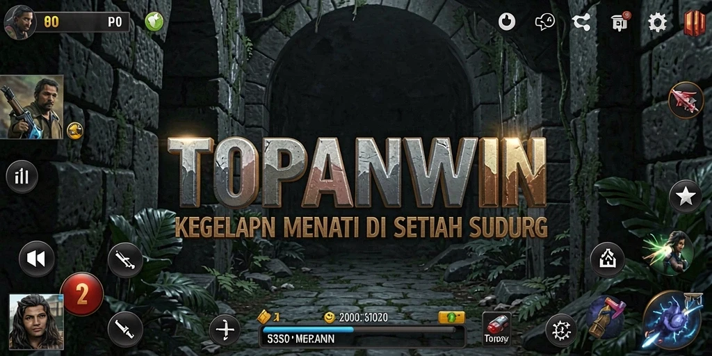 Tampilan gameplay mencekam di dalam game TOPANWIN.